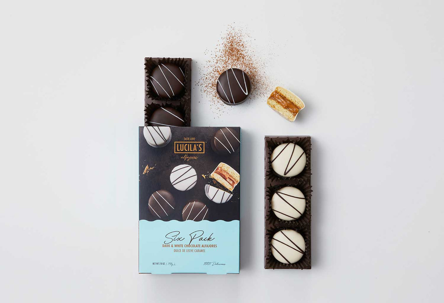 Mini Alfajores 6 Pack - Dark & White Chocolate